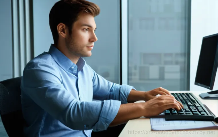 신현동 STATUS_IMAGE_INVALID - **Prompt:** A young woman, appearing to be in her early 20s, sits at a modern desk, looking visibly ...