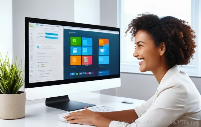 영화동 KMODE_EXCEPTION_NOT_HANDLED - A computer repair technician, wearing a clean polo shirt, is focused on an open desktop computer cas...