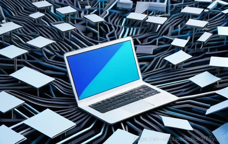 서운동 STATUS_DISK_FULL - **Prompt:** A young adult, appearing visibly frustrated and stressed, sits in front of a modern desk...