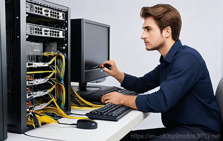돈암동 NDIS_INTERNAL_ERROR - **Prompt:** "A young adult (18-25 years old) seated at a modern desk in a home office, looking utter...