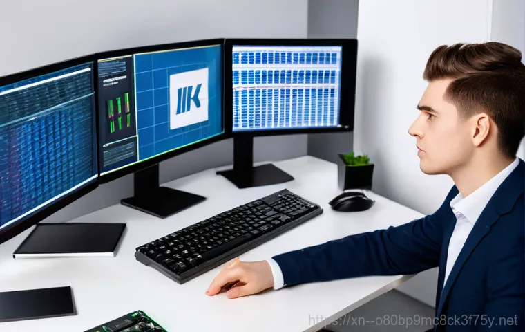 송탄동 VGA조립 및 교체수리 - A professional computer technician, wearing a clean uniform with a company logo (e.g., "PC Doctor"),...