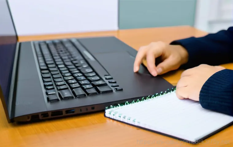입정동 프리도스 윈도우설치 - A detailed image of a young adult, dressed in a comfortable casual outfit, sitting at a modern desk,...