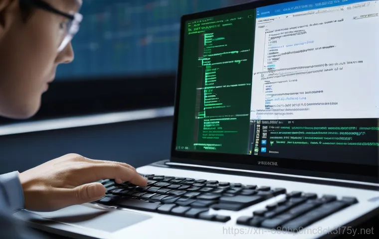 신길동 STATUS_KERNEL_SECURITY_CHECK - **Prompt:** A pair of hands, possibly a technician's or a diligent user's, carefully re-inserting a ...