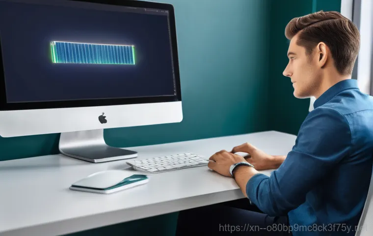 시천동 STATUS_DISK_WRITE_FAILURE - **Prompt:** A person with a focused expression is carefully inspecting the internal components of an...