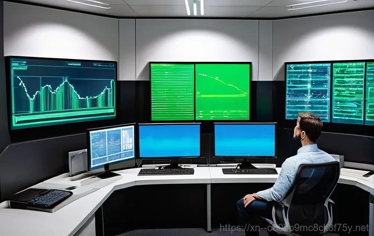 해곡동 STATUS_EXECUTION_TIMEOUT - **Overloaded Servers and Network Congestion:** In a high-tech server room, rows of server racks are ...