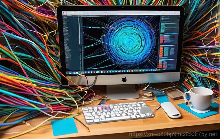 현암동 STATUS_NO_MEMORY - **Prompt:** A dynamic, slightly futuristic depiction of a computer struggling with a "memory leak." ...