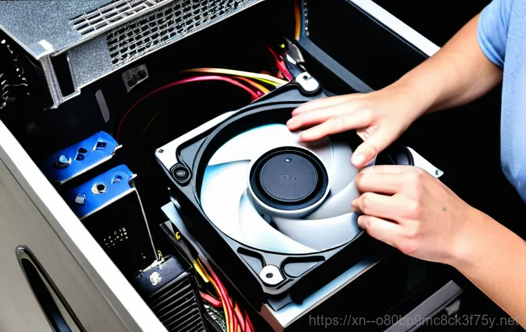 구월동 쿨러조립 및 교체수리 - **Image Prompt: Sleek Liquid Cooling System**
    An intricate, internal view of a custom-built, hig...