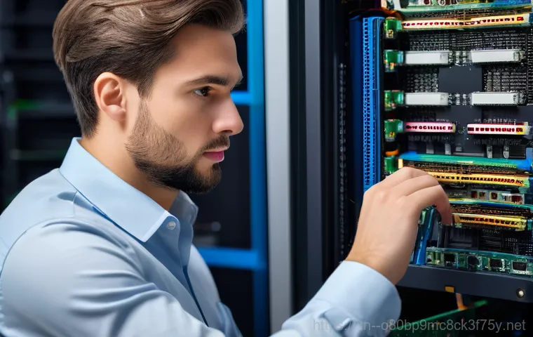 양사면 STATUS_KERNEL_MODULE_FAILURE - A person with a look of deep frustration staring at a computer monitor displaying a vivid blue scree...