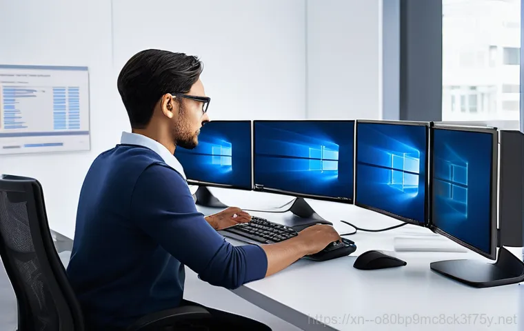 다동 STATUS_KERNEL_MODULE_CORRUPTION - A focused student or young professional in their mid-20s, wearing smart casual attire, leans forward...