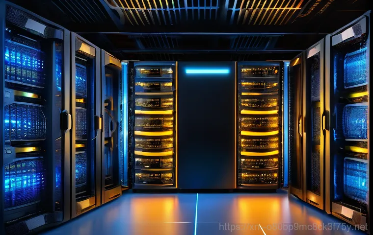 은현면 STATUS_KERNEL_MODULE_ACCESS_DENIED - A futuristic, highly stylized computer core, glowing with intricate blue and green light, representi...