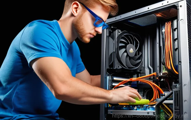 신읍동 HARDWARE_FAILURE - **Prompt:** A stressed professional, perhaps a man or woman in their late 20s or early 30s, sits hun...