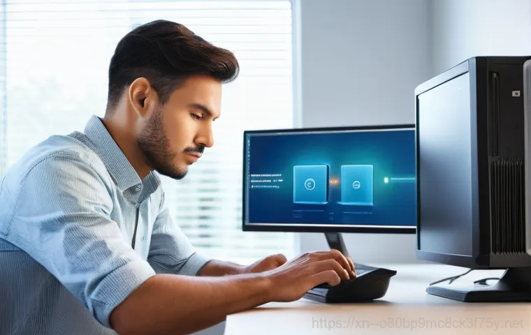 범박동 STATUS_KERNEL_SECURITY_CHECK - A focused individual, possibly a woman in her early 30s, wearing a t-shirt and jeans, is actively tr...