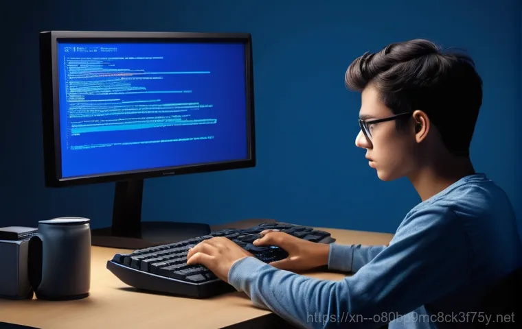 청운동 INACCESSIBLE_BOOT_DEVICE - **Prompt: Hardware Connection Check**
    "A young, focused technician, fully clothed in a casual bu...