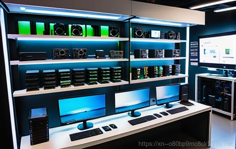 화서동 조립컴퓨터 pc 출장판매설치 - A professional computer technician, wearing a neat uniform with a company logo, is performing an SSD...