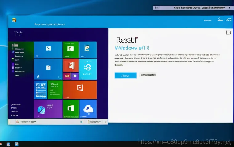 하안동 윈도우8 windows8 재설치 포맷  초기화 - A frustrated person, looking exasperated at an old laptop displaying the Windows 8 interface. The sc...
