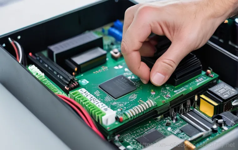 경안동 STATUS_KERNEL_INIT_FAILURE - A person, looking visibly stressed and confused, is sitting in a dimly lit home office, staring inte...