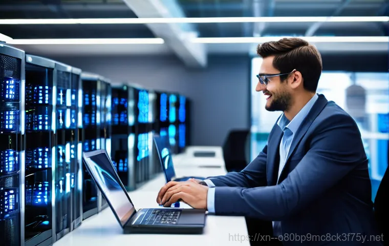 신진동 server출장방문수리점 - **Prompt 2: Amateur Struggle vs. Professional Expertise in Server Management**
    "A visually strik...