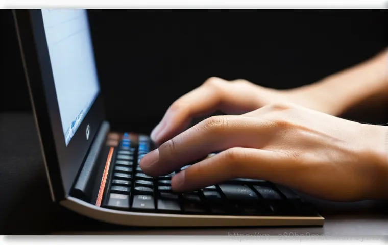 중곡동 ubuntu재설치 포맷  초기화 - A person (30s-40s, wearing smart-casual attire) is seated at a clean desk, intently focused on a lap...