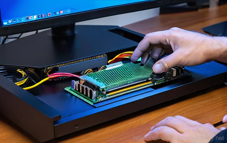 연양동 VIDEO_DRIVER_INIT_FAILURE - **Image Prompt 1: The Sudden Blue Screen and User's Dismay**
    A high-angle shot capturing a compu...