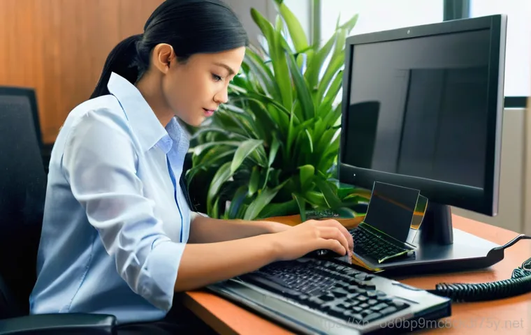 장충동 all boot options are tried - **Prompt 2: Internal PC Troubleshooting / BIOS Screen**
    "A close-up shot of an opened desktop co...