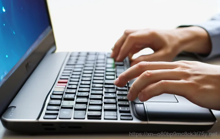 영통동 윈도우7 windows7 재설치 포맷  초기화 - A close-up shot of a frustrated young adult, male or female, sitting at a desk in a modern office or...