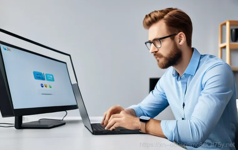 수송동 STATUS_CONNECTION_REFUSED - **Prompt:** A stylized, vibrant digital art illustration of a glowing, open laptop icon on one side,...