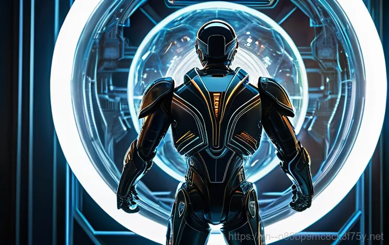 남영동 STATUS_KERNEL_MODULE_ACCESS_DENIED - **Fractured Driver Interface:** A holographic computer interface displays fragmented lines of code a...