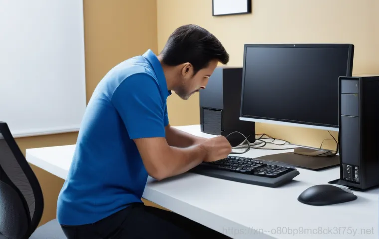고삼면 NAS출장방문수리점 - A professional computer technician, wearing a clean, modern uniform and carrying a specialized toolk...