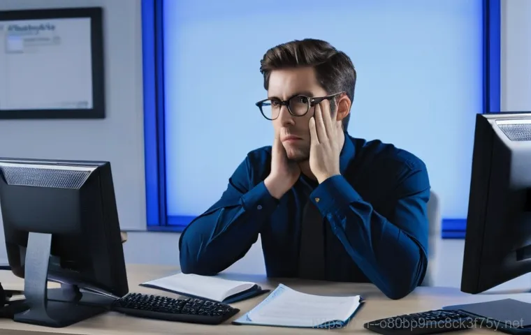 학온동 HARDWARE_MEMORY_FAILURE - **Prompt 1: The Frustrating Freeze**
    "A person in their late 20s, wearing a comfortable t-shirt ...