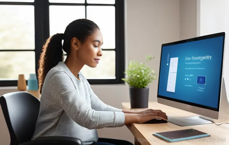 평택동 PROCESS_HAS_LOCKED_PAGES - A focused individual, male, in his mid-30s, intently works at a computer desk. On the main monitor, ...