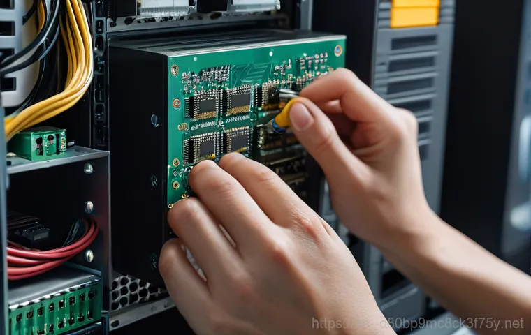 공릉동 STATUS_KERNEL_MODULE_CORRUPTION - A detailed image of a person sitting in front of a computer monitor displaying a bright blue screen ...