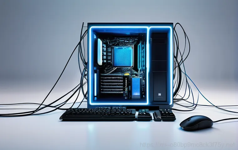 탄벌동 HARDWARE_INTERRUPT_STORM - **Prompt:** A close-up shot of a person's hands on a keyboard, with a computer monitor prominently d...