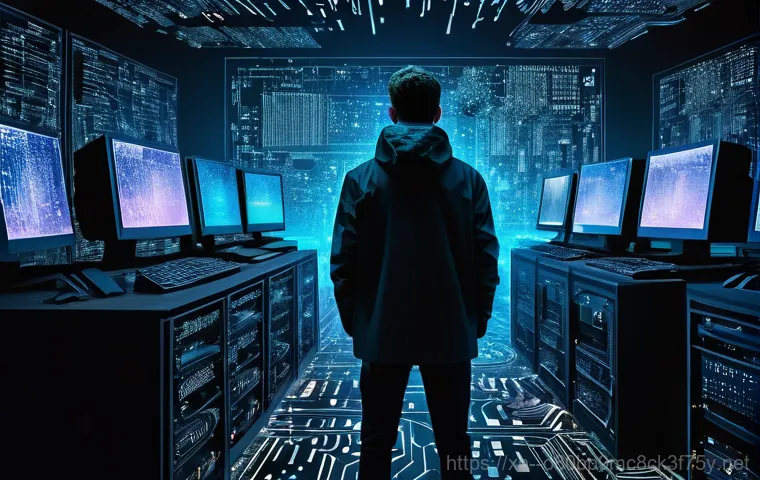 사근동 MACHINE_CHECK_EXCEPTION - **Prompt 2: Hardware Troubleshooting and Inspection**
    "A focused, close-up shot of a pair of han...