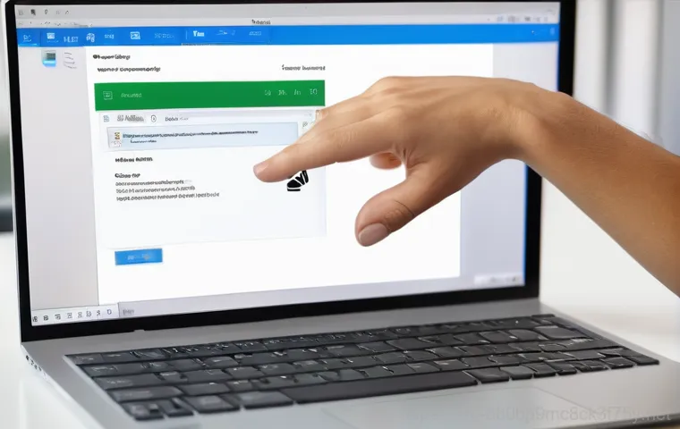 교북동 윈도우8 windows8 재설치 포맷  초기화 - **Image Prompt 2: The Essential Data Backup**
    A detailed, close-up shot of a person's hands (gen...