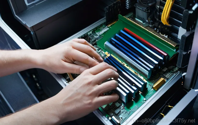 노원구 MEMORY_MANAGEMENT - **Prompt:** A young adult, looking visibly frustrated and stressed, sits in front of a computer scre...