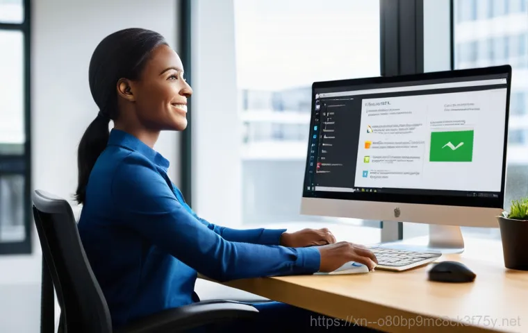 별양동 STATUS_SYSTEM_LICENSE_INVALID - A focused shot of a person, a young adult (male or female), intently gazing at a laptop screen. The ...