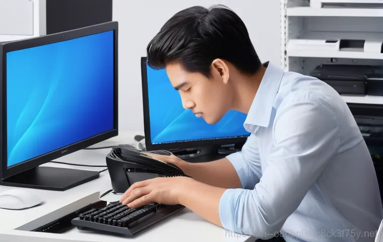 초월읍 메인보드조립 및 교체수리 - **Prompt 2: Skilled Technician Replacing a Mainboard**
    A professional computer technician, weari...