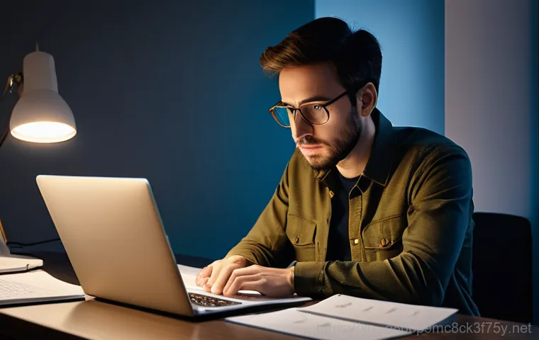 재궁동 STATUS_INVALID_OBJECT - **Prompt:** A young adult, looking frustrated and slightly confused, sitting in front of a desktop c...
