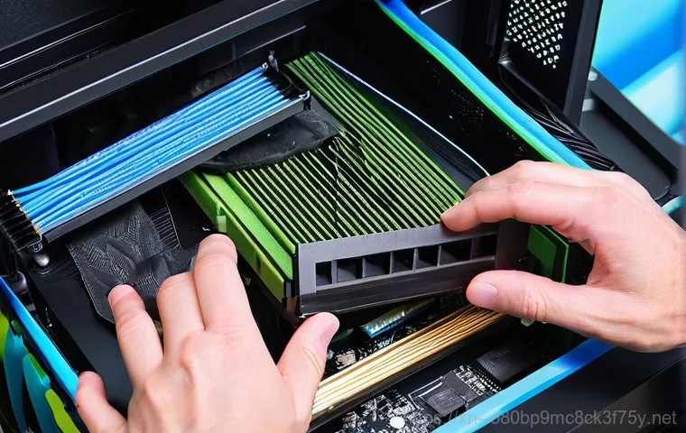명일동 NMI_HARDWARE_FAILURE - **Prompt 2: Overheating and Neglected Computer Internals**
    "A close-up, high-detail shot inside ...