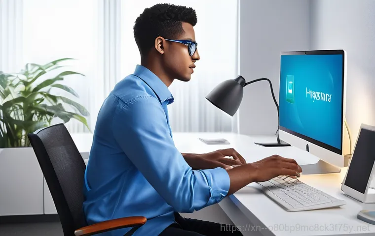 독곡동 HAL_INITIALIZATION_FAILED - **A focused scene of a person diligently troubleshooting a computer problem.** A person, dressed in ...