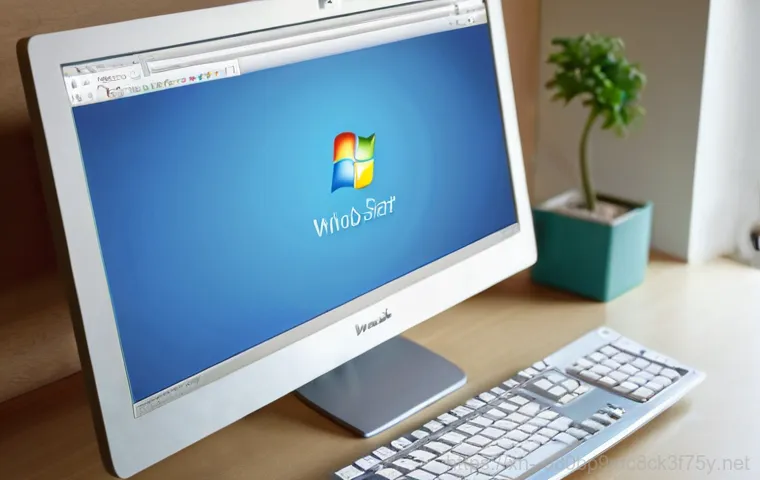 원종동 윈도우7 windows7 재설치 포맷  초기화 - **Prompt:** A well-organized desk scene where a person (wearing a comfortable t-shirt and jeans) is ...