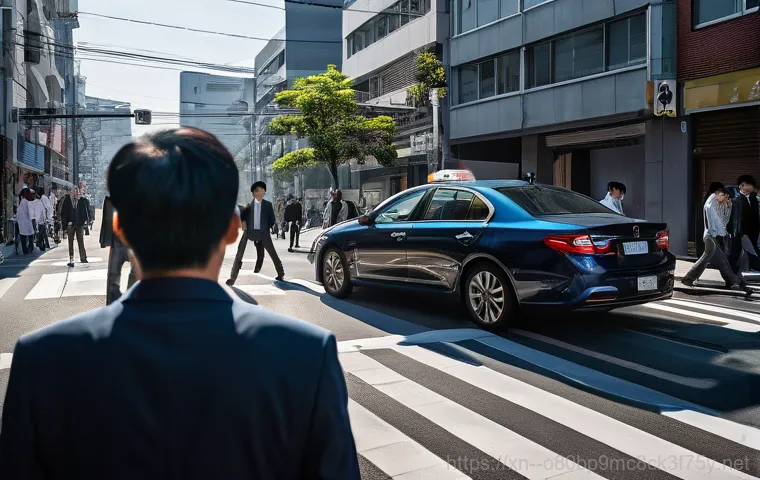 대방동 신호없음 - **A Confusing Daebang-dong Intersection:**
    A wide, medium shot of a busy urban intersection in D...