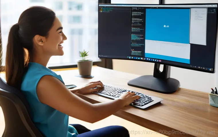 도원동 MULTIPLE_IRP_COMPLETE_REQUESTS - A focused individual, wearing casual clothes, is actively engaged in troubleshooting a desktop compu...