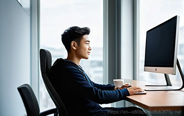 장곡동 BUGCODE_USB_DRIVER - **Prompt 2: Deep in Troubleshooting**
    A person, focused and determined, is leaning over a comput...