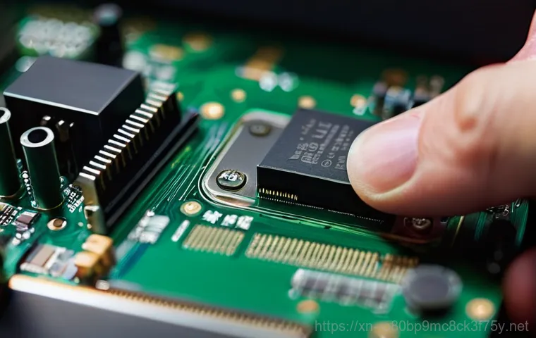 부암동 부팅불가 - A person, appearing frustrated, sits in front of a desktop computer that displays a completely blank...