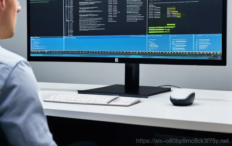 둔촌동 VIDEO_DRIVER_INIT_FAILURE - A close-up shot of a computer monitor displaying a blue screen of death with the error code "0x00000...