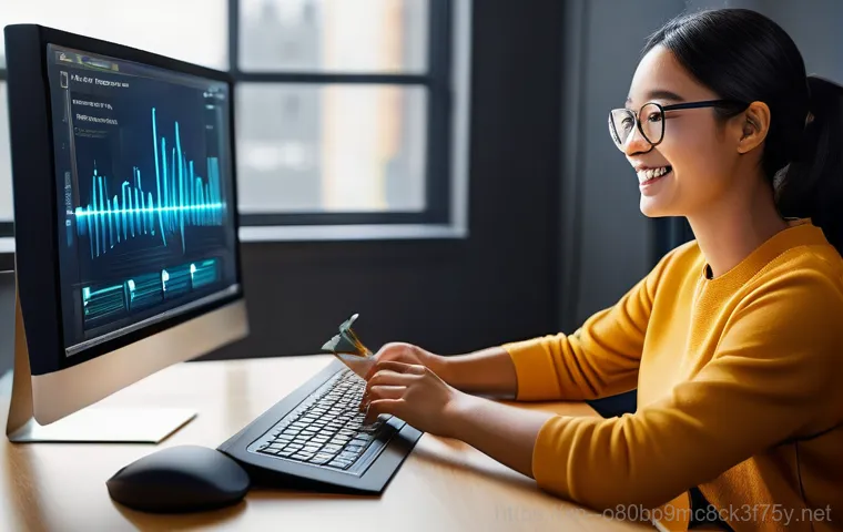 창천동 SESSION_HAS_NO_PAGEFILE - A young adult, dressed in comfortable casual clothing, sits at a computer desk, their face etched wi...
