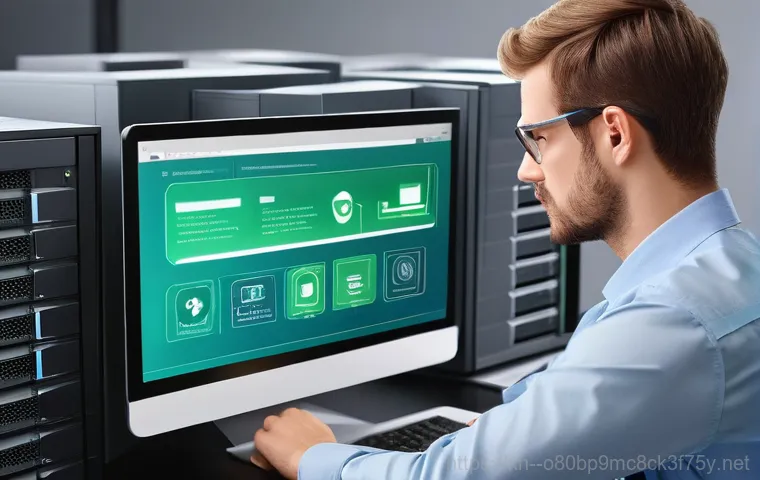 여월동 STATUS_IO_ERROR - **Prompt 2: Actively Troubleshooting Hardware and Software**
    A focused individual, wearing a cle...