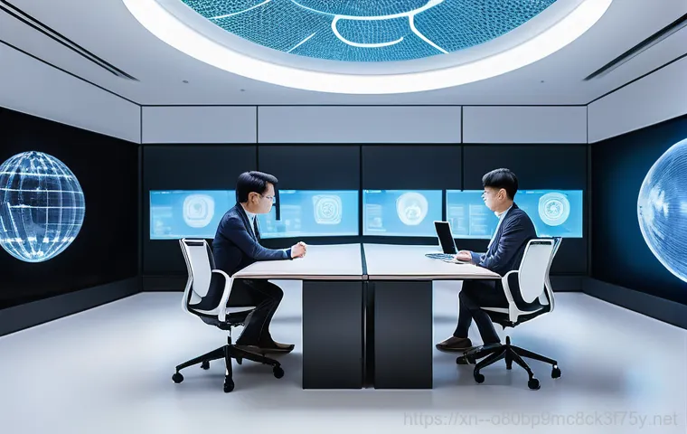 여의도 STATUS_ILLEGAL_INSTRUCTION - **Prompt:** A dynamic, high-tech financial trading floor in Yeouido, Korea, at dusk. Diverse financi...
