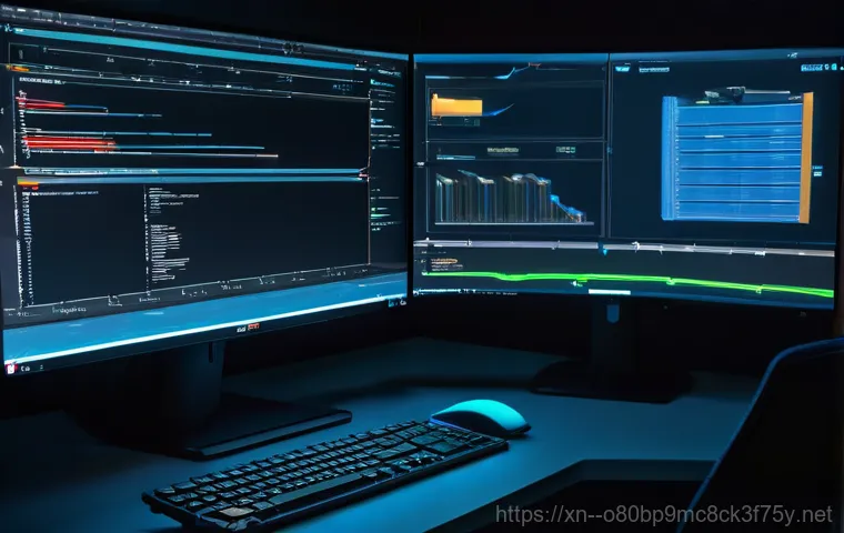 개군면 STATUS_KERNEL_HEAP_CORRUPTION - **Prompt 2: Blue Screen of Death and Underlying Chaos**
    A close-up view of a computer monitor di...